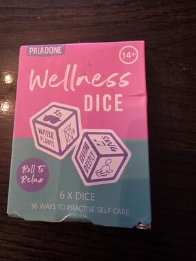 Paladone Wellness Dice - Pink/Teal Self-Care Game New Never Opened